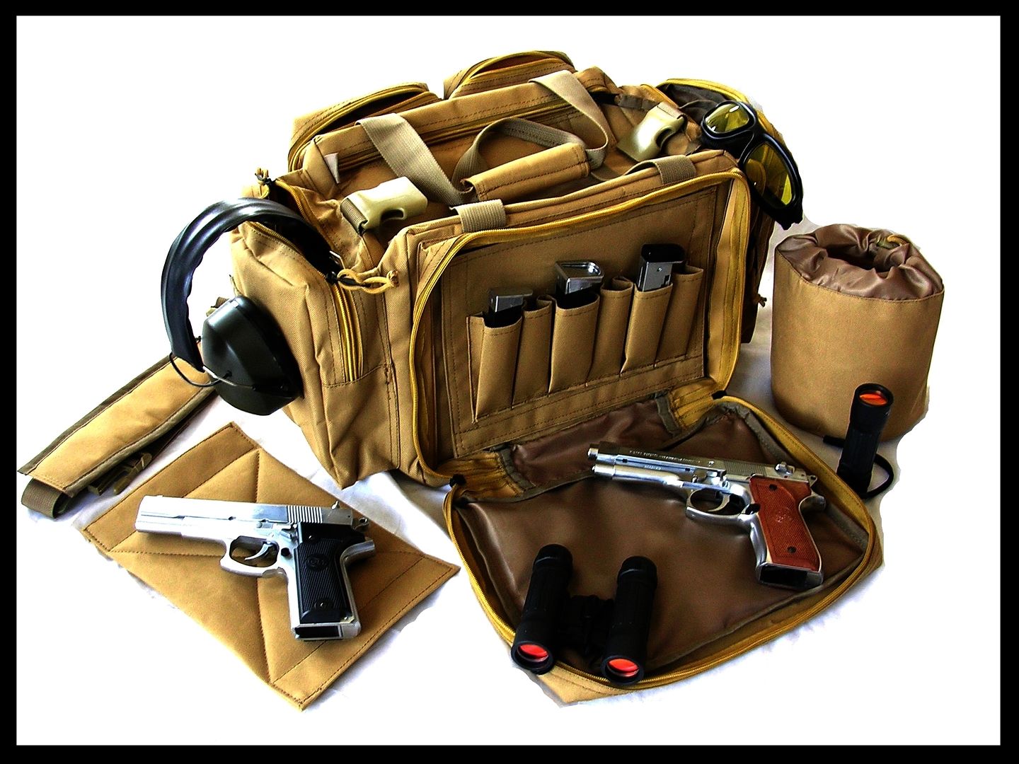 Range bag Khaki Tan 20" NATO® Tactical Gun Pistol shoot hunt 1200D